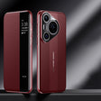 For Huawei Pura 70 Pro Smart View Window Imitation Ultimate Design Phone Case(Red) - Huawei Cases by PMC TechLife | Online Shopping South Africa | PMC TechLife | Buy Now Pay Later Mobicred
