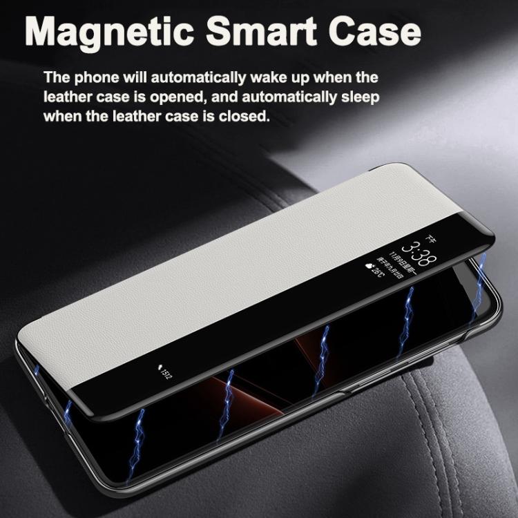 For Huawei Pura 70 Pro Smart View Window Imitation Ultimate Design Phone Case(Red)