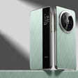 For Huawei Mate 70 Pro / 70 Pro+ Smart View Window Plain Leather Paint PC Phone Case(Cyan-blue) - Huawei Cases by PMC TechLife | Online Shopping South Africa | PMC TechLife | Buy Now Pay Later Mobicred