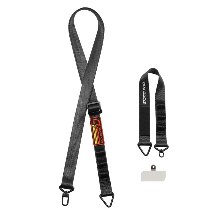 DUX DUCIS Outdoor Series Nylon Adjustable Crossbody Phone Lanyard(Black)
