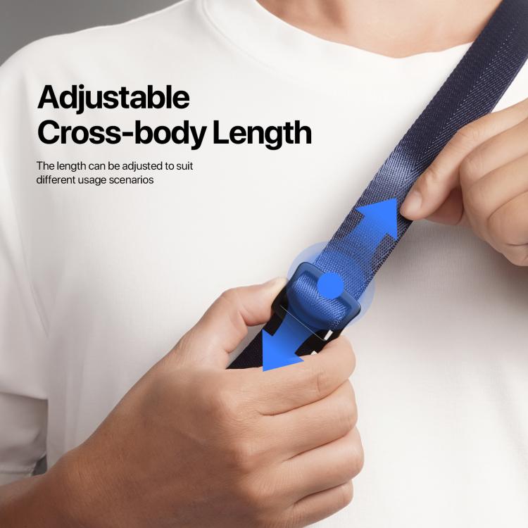 DUX DUCIS Outdoor Series Nylon Adjustable Crossbody Phone Lanyard(Blue)