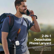 DUX DUCIS Outdoor Series Nylon Adjustable Crossbody Phone Lanyard(Blue)