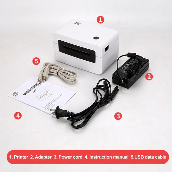 HPRT N31 Bluetooth Version Express Electronic Waybill Printer, Plug:AU Plug(White)