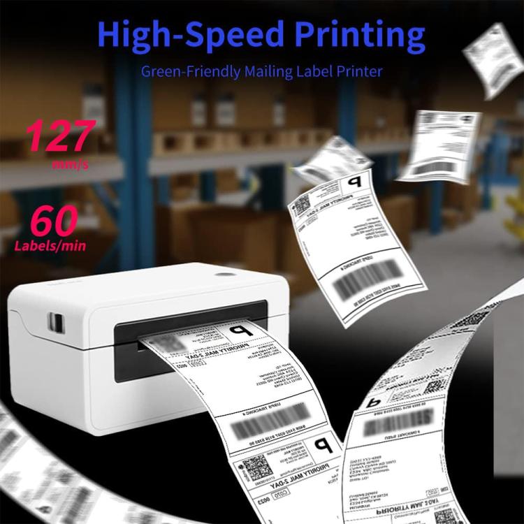 HPRT N41 Computer Version Express Electronic Waybill Printer, Plug:EU Plug(White)