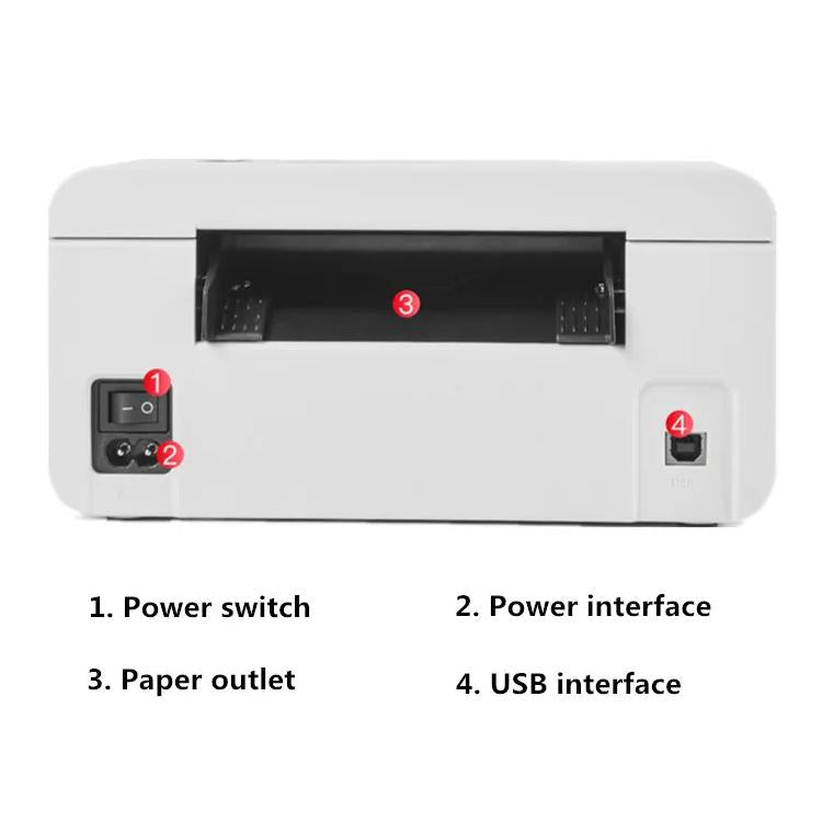 HPRT N41 Computer Version Express Electronic Waybill Printer, Plug:AU Plug(White)