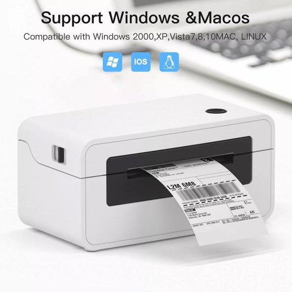 HPRT N41 Computer Version Express Electronic Waybill Printer, Plug:US Plug(White)