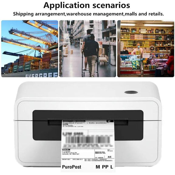 HPRT N41 Computer Version Express Electronic Waybill Printer, Plug:US Plug(White)