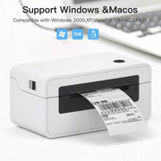 HPRT N41 Bluetooth Version Express Electronic Waybill Printer, Plug:EU Plug(White)