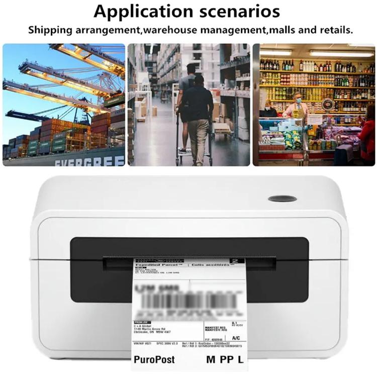 HPRT N41 Bluetooth Version Express Electronic Waybill Printer, Plug:UK Plug(White)