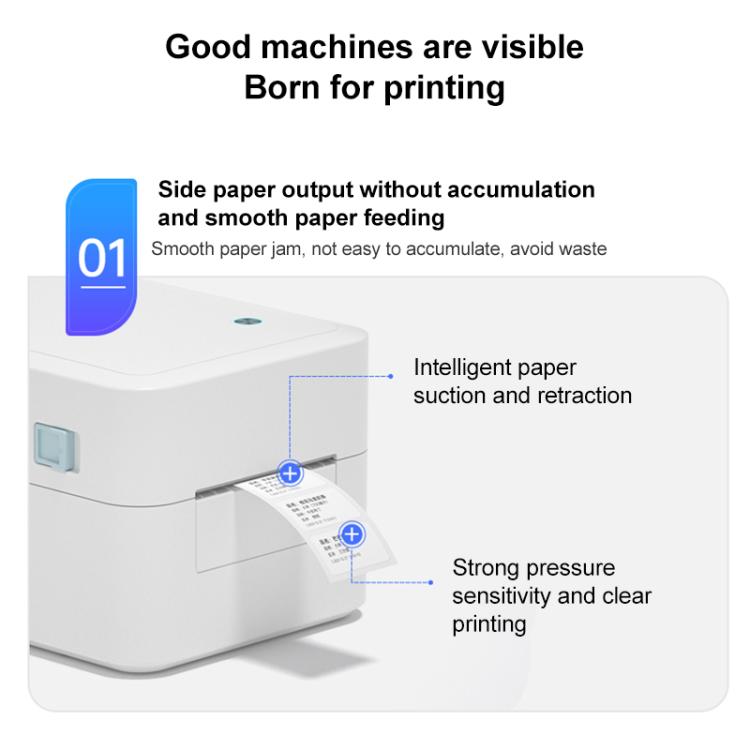 HPRT D35 Computer Version Express Electronic Waybill Printer, Plug:UK Plug(White)