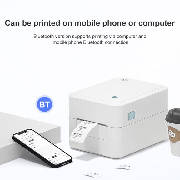 HPRT D35 Bluetooth Version Express Electronic Waybill Printer, Plug:UK Plug(White)