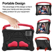 For Honor Pad X8a 11 inch Boxing Series Kickstand EVA Shockproof Tablet Case with Shoulder Strap(Black Red)