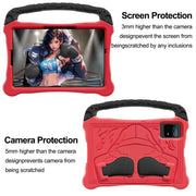 For Honor Pad X8a 11 inch Boxing Series Kickstand EVA Shockproof Tablet Case with Shoulder Strap(Red Black)