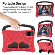 For Honor Pad X8a 11 inch Boxing Series Kickstand EVA Shockproof Tablet Case with Shoulder Strap(Red Black)