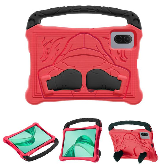 For Honor Pad X8a 11 inch Boxing Series Kickstand EVA Shockproof Tablet Case with Shoulder Strap(Red Black)