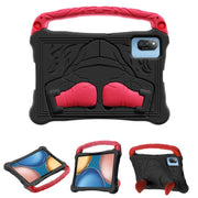 For Honor Tablet V7 11 inch Boxing Series Kickstand EVA Shockproof Tablet Case with Shoulder Strap(Black Red)