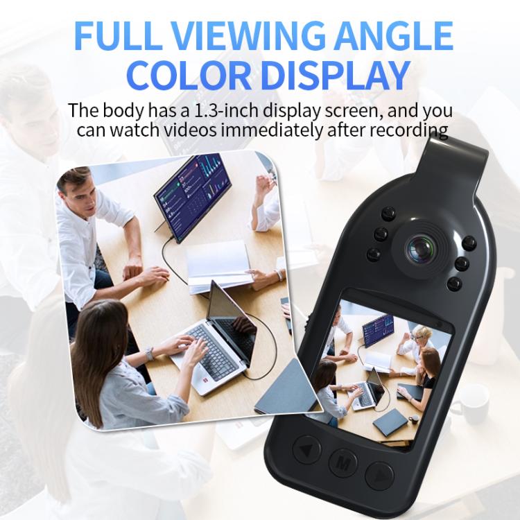L09 1.33 inch Screen 1080P HD Outdoor Sports Camera Recorder(Black)