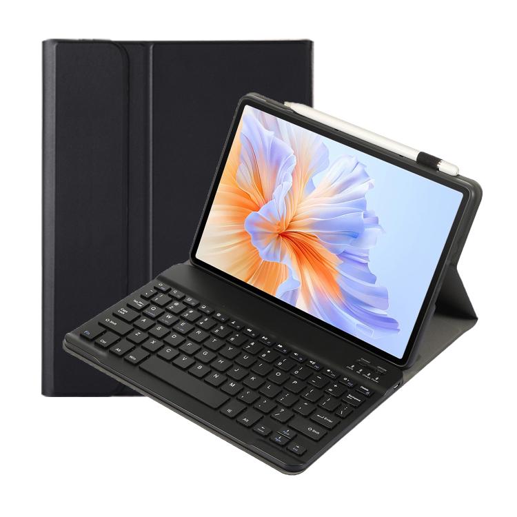 For Honor Pad V9 AH27 Ultra-thin Detachable Bluetooth Keyboard Leather Tablet Case(Black)