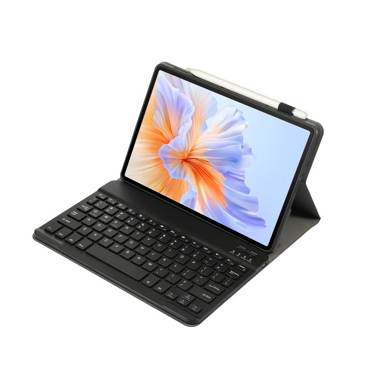 For Honor Pad V9 AH27 Ultra-thin Detachable Bluetooth Keyboard Leather Tablet Case(Black)