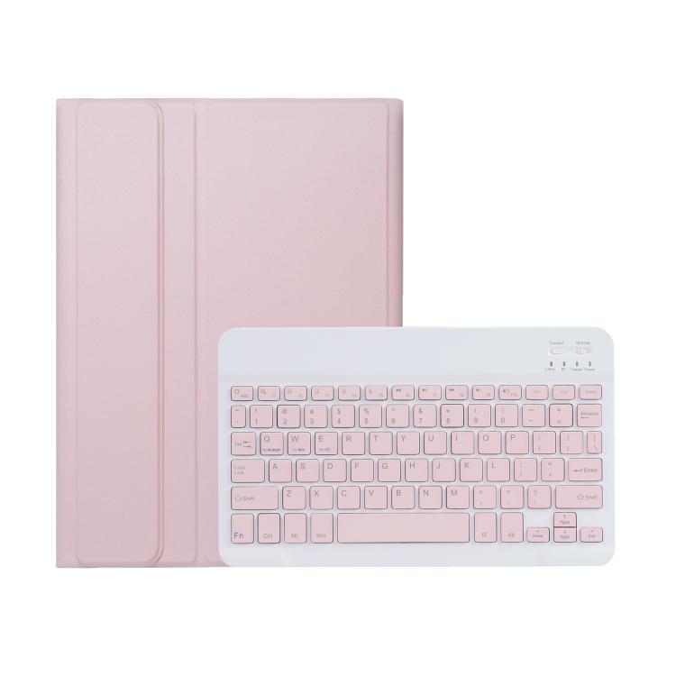 For Honor Pad V9 AH27 Ultra-thin Detachable Bluetooth Keyboard Leather Tablet Case(Pink White)