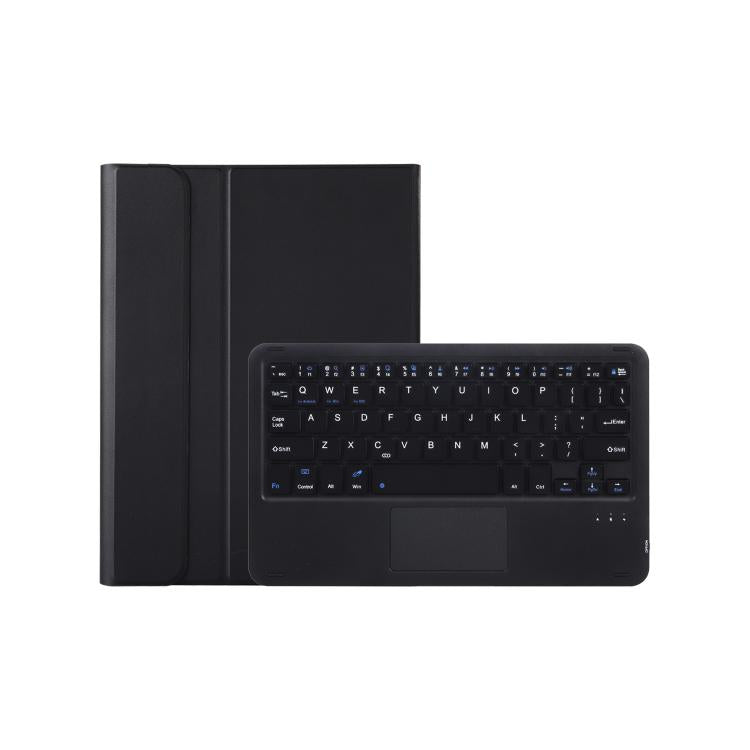 For Honor Pad V9 AH27-A Ultra-thin Detachable Bluetooth Keyboard Leather Tablet Case with Touchpad(Black)