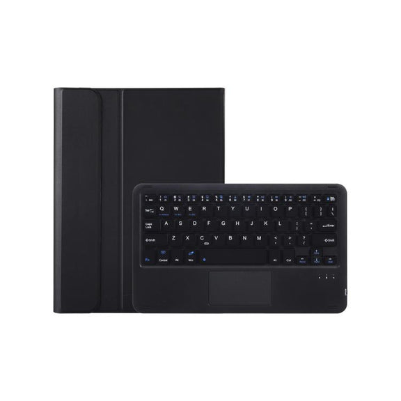 For Honor Pad V9 AH27-A Ultra-thin Detachable Bluetooth Keyboard Leather Tablet Case with Touchpad(Black)