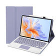 For Honor Pad V9 AH27-A Ultra-thin Detachable Bluetooth Keyboard Leather Tablet Case with Touchpad(Lavender White) - Huawei Keyboard by PMC TechLife | Online Shopping South Africa | PMC TechLife | Buy Now Pay Later Mobicred