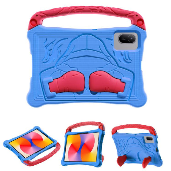 For For Lenovo Tab M11/ Xiaoxin Pad 11 2024 Boxing Series Kickstand EVA Shockproof Tablet Case with Shoulder Strap(Blue Red)