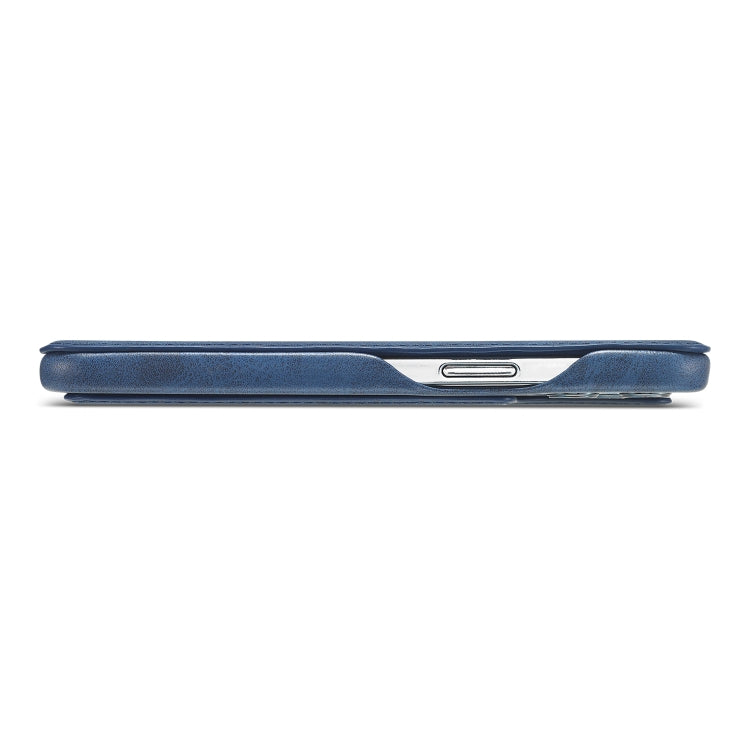 For iPhone 12 Pro Max LC.IMEEKE Hon Ancient Series Horizontal Flip Leather Case with Holder & Card Slot(Blue)