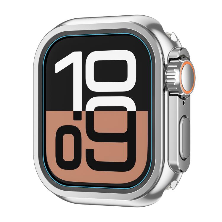 For Apple Watch Series 9 / 8 / 7 45mm Change to Ultra 49mm Zinc Alloy Watch Case(Bright Silver)