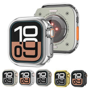 For Apple Watch Series 10 46mm Change to Ultra 49mm Zinc Alloy Watch Case(Matte Silver)