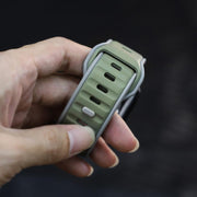 For Apple Watch 46mm / 49mm / 45mm / 44mm Norman Buckle Two-color Silicone Watch Band(Light Green Grey)