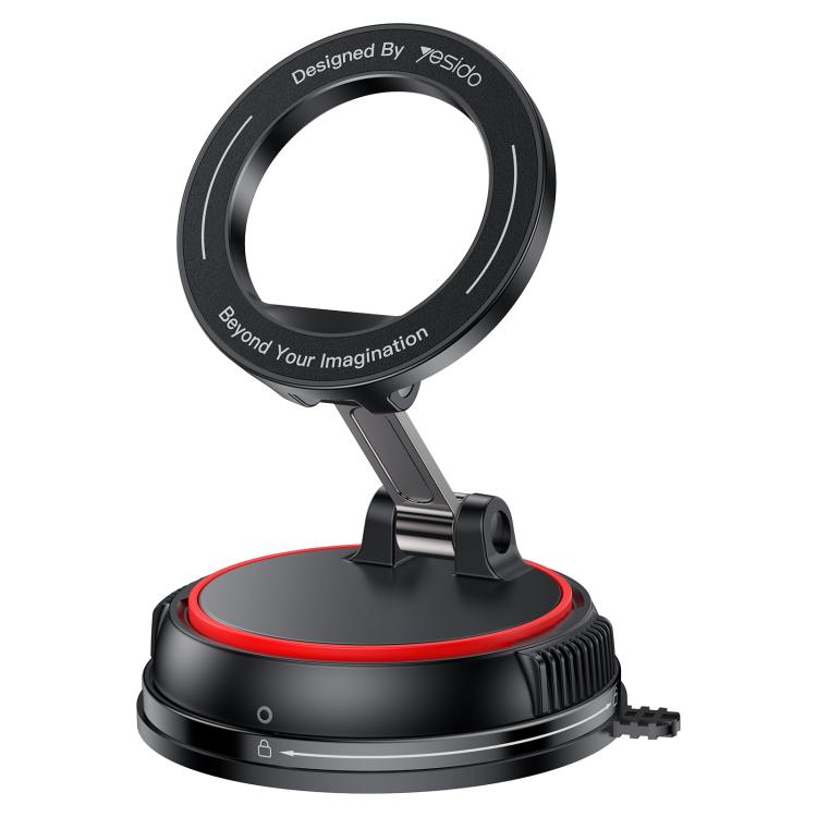 Yesido C219 Suction Cup Car MagSafe Magnetic Mobile Phone Holder(Black)