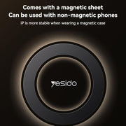 Yesido C316 15W Magsafe Magnetic Car Wireless Charger(Black)