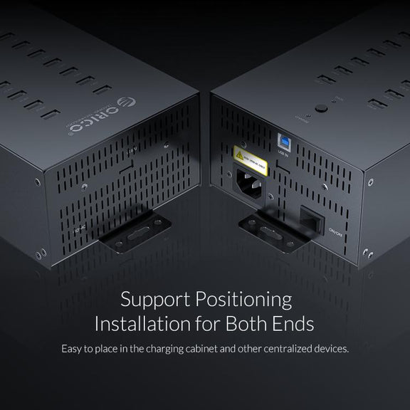 ORICO IH20P Industrial Grade 20 Ports USB 2.0 Hub, Plug:US Plug(Black)