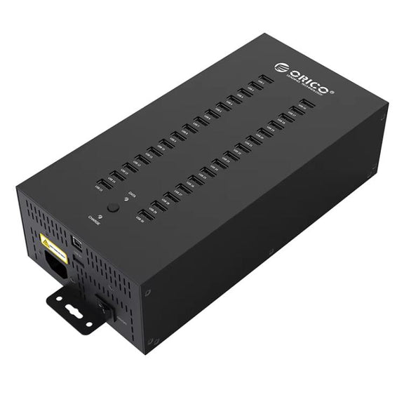ORICO IH30P Industrial Grade 30 Ports USB 2.0 Hub, Plug:US Plug(Black)