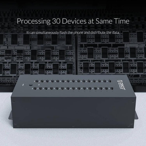 ORICO IH30P Industrial Grade 30 Ports USB 2.0 Hub, Plug:US Plug(Black)