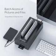 ORICO IH30P Industrial Grade 30 Ports USB 2.0 Hub, Plug:UK Plug(Black)