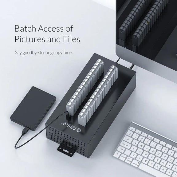 ORICO IH30P Industrial Grade 30 Ports USB 2.0 Hub, Plug:UK Plug(Black)