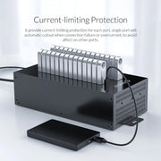 ORICO IH30P Industrial Grade 30 Ports USB 2.0 Hub, Plug:UK Plug(Black)