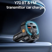 Yesido Y70 Car Bluetooth FM Transmitter(Black)
