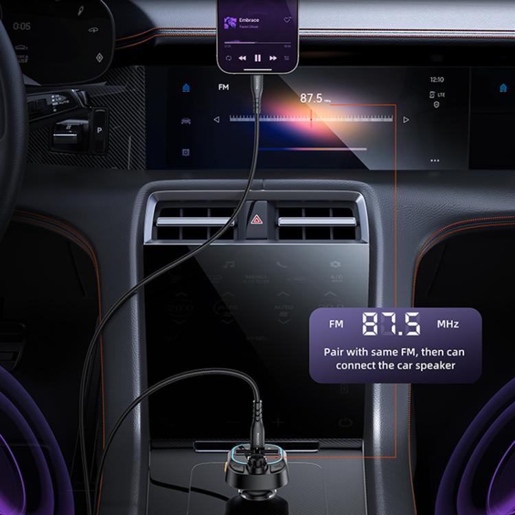 Yesido Y70 Car Bluetooth FM Transmitter(Black)