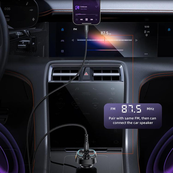 Yesido Y70 Car Bluetooth FM Transmitter(Black)