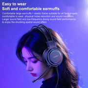 Yesido EK05 USB Wired RGB Light Gaming Headset with Mic, Cable length: 1.2m(Black)