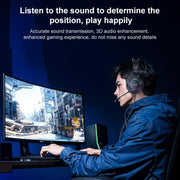 Yesido EK05 USB Wired RGB Light Gaming Headset with Mic, Cable length: 1.2m(Black)