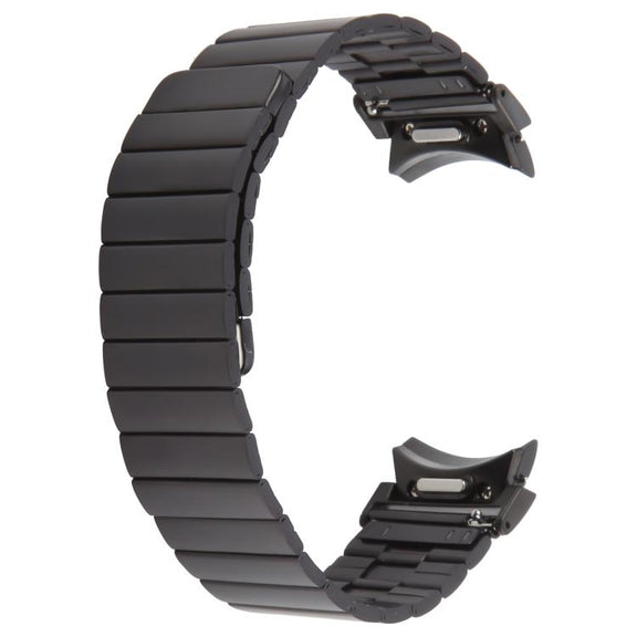 For Samsung Galaxy Watch 7 / 6 / 5 / 4 Bamboo Magnetic Quick Release Metal Watch Band(Black)