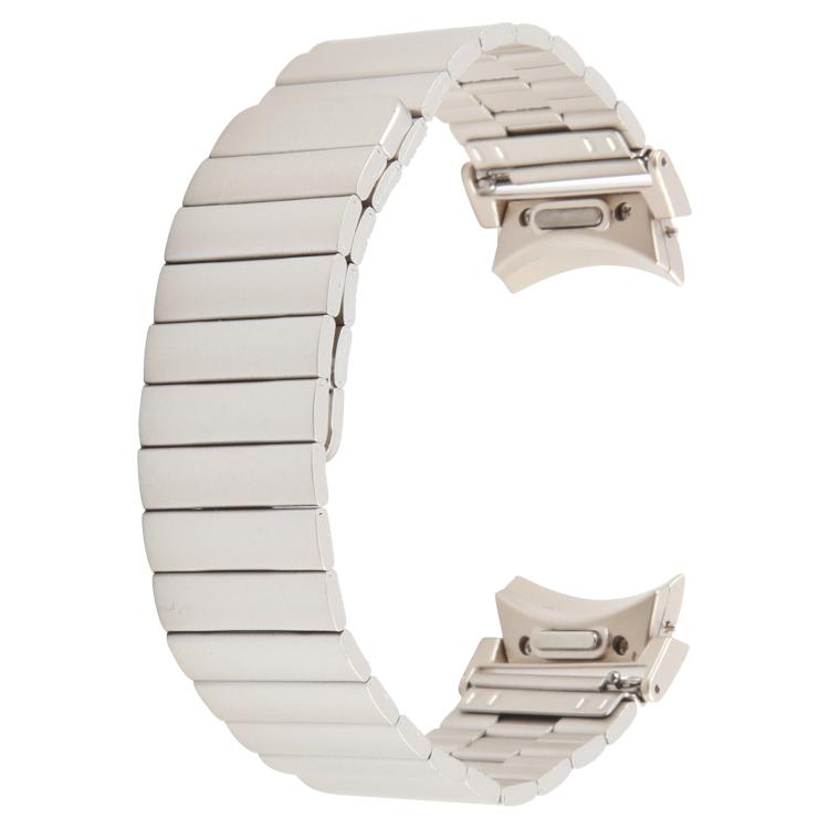 For Samsung Galaxy Watch 7 / 6 / 5 / 4 Bamboo Magnetic Quick Release Metal Watch Band(Starlight)
