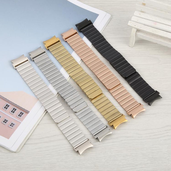 For Samsung Galaxy Watch 7 / 6 / 5 / 4 Bamboo Magnetic Quick Release Metal Watch Band(Starlight)