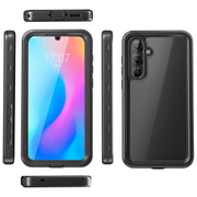For Samsung Galaxy A55 5G RedPepper 360 Full Body Rugged IP68 Water-resistant Phone Case(Black)