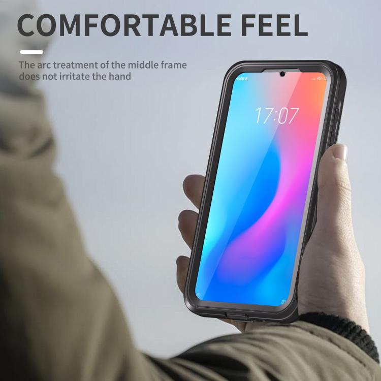 For Samsung Galaxy A55 5G RedPepper 360 Full Body Rugged IP68 Water-resistant Phone Case(Black)